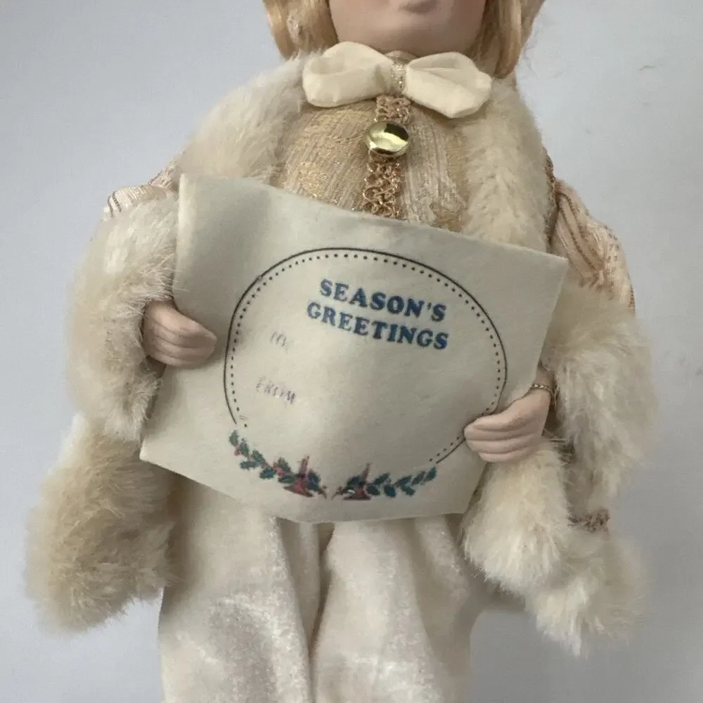 Vintage Christmas Carolers Boy Girl Figurines 15